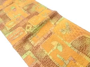 抽象模様織出し名古屋帯